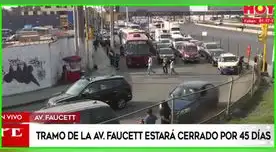 Tramo de Avenida Faucett estará cerrado por 45 días por trabajos del Metro de Lima.