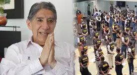 Extitular del Interior visitó la Dircote tras presentar su renuncia.