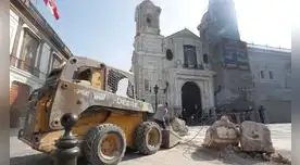 Trabajos de demolición se dieron la madrugada del sábado 5 de febrero. Foto: Carlos Felix / La República