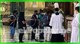 Pescadores de Ventanilla asisten a conmovedora misa en la Catedral de Lima.