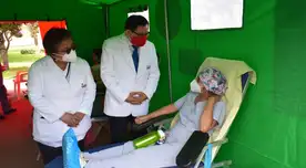 Campaña de donación de sangre.