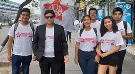 Manifestantes apristas buscan la vacancia de Pedro Castillo.