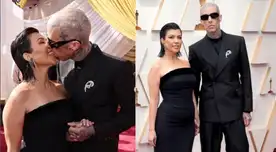 Oscar 2022: Kourtney Kardashian y Travis Barker se besan en la alfombra roja