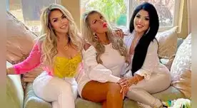 Marilú Montiel junto con sus hijas Josetty y Génesis Hurtado. Foto: Marilú Montiel / Instagram