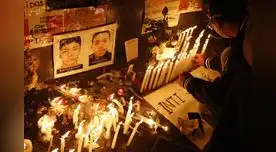 Homenaje realizado por los ciudadanos a Inti Sotelo y Bryan Pintado