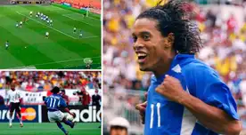 Ronaldinho y su golazo de tiro libre en el Mundial Corea - Japón 2002 ante David Seaman