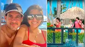Óscar del Portal disfruta de vacaciones con su esposa Vanessa Químper. Óscar del Portal disfruta de vacaciones con su esposa Vanessa Químper.