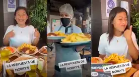 Joven que se confundió de restaurante para adquirir la promo de 5 soles, es recompensada.