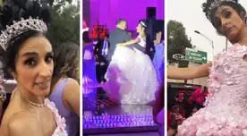 La recordada 'Chela' se emocionó al celebrar sus quince años.