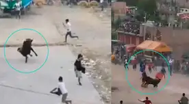Ayacucho: Toro salta tranqueras y embiste a varios pobladores en Cuchipampa Ayacucho: Toro salta tranqueras y embiste a varios pobladores en Cuchipampa