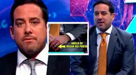 Óscar del Portal habría reaparecido en TV con su anillo de matrimonio. Óscar del Portal habría reaparecido en TV con su anillo de matrimonio.