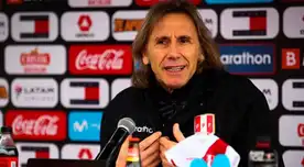Ricardo Gareca da su palabra tras la victoria de Perú sobre Nueva Zelanda. Ricardo Gareca da su palabra tras la victoria de Perú sobre Nueva Zelanda.