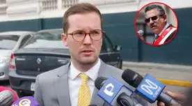 Parlamentario fue intolerante con la pregunta y las críticas hacia su informe donde blinda a Merino de Lama.