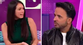 Jazmín Pinedo cometió error frente a Luis Fonsi. Jazmín Pinedo cometió error frente a Luis Fonsi.