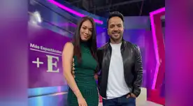 Jazmín feliz junto al interprete del tema 'despacito' Jazmín feliz junto al interprete del tema 'despacito'