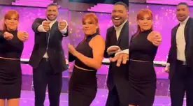 El popular 'Chocolatito' demostró sus mejores pasos para enseñarle a Magaly Medina un divertido 'trend'. El popular 'Chocolatito' demostró sus mejores pasos para enseñarle a Magaly Medina un divertido 'trend'.