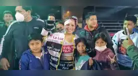 Linda Lecca recibió un fuerte corte en la ceja derecha Linda Lecca recibió un fuerte corte en la ceja derecha