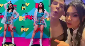 Wendy Sulca está de invitada en la premiación Miaw 2022.