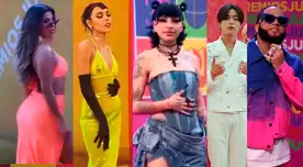 Famosos como Yahaira Plasencia, El Alfa, Cazzu, Danna Paola, entre otros se lucieron coloridos atuendos y originales antes de entregar los reconocimientos en Premios Juventud 2022.