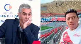 Juan Carlos Oblitas pasó tenso momento por Silvio Valencia en plena conferencia de prensa.