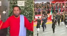 El 'Hincha Israelita' fue a la Gran Parada Militar 2022 que se desarrolló en El Pentagonito, San Borja.