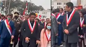 Guillermo Bermejo empuja a su colega  Kelly Portalatino.