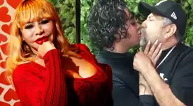 Susy Díaz tranquila al ver a Mero Loco con Giancarlo Scarpati.