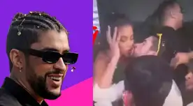 Bad Bunny se besó con fan y generó polémica.