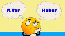 Haber y a ver son gramaticalmente distintos.