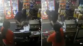 Las imágenes del preciso momento son impactantes pues la mujer no se amínalo y decidió defender su negocio.