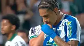 Paolo Guerrero volvió a perder con Avaí, no anota ni un gol y está al borde del descenso en Brasil