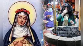 Santa Rosa de Lima fue canonizada en 1671 por el papa Clemente X. Foto: composición LR