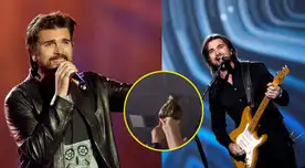 Fanático peruano sorprende a Juanes en concierto de Arequipa al llevar un juane como homenaje