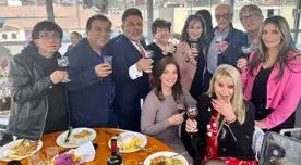 Guillermo Rossini estuvo rodeado de sus amigos artistas