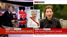 Los conductores de la BBC se cambiaron de ropa antes de que anunciaran el deceso de la reina Isabel II.