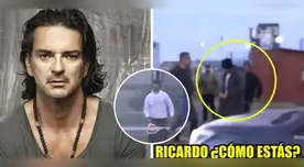 Ricardo Arjona captado jugando tenis en Lima.