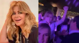 Gisela Valcárcel bailó hasta las últimas con Bruno Ascenso y Gachi Rivero tras 'matri' de Ethel Pozo