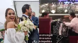 Ethel Pozo y Julián Alexander no esperaron ni un día tras casarse para irse.
