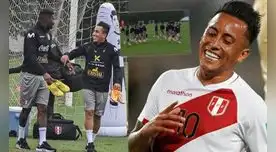 Christian Cueva se unió a los entrenamientos del DT de la selección peruana, Juan Reynoso.
