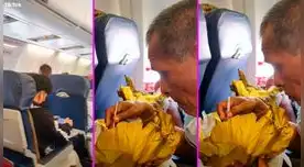 El pasajero estaba esperando que el avión despegue.