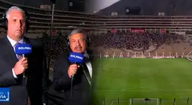 Los comentaristas expresaron toda su emoción por ver el Monumental con mucho público.