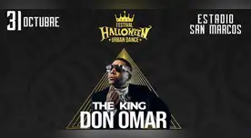 Don Omar se presenta en Lima el 31 de octubre del 2022.