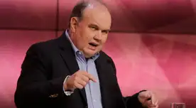 Rafael López Aliaga ignoró la pregunta sobre violencia contra la mujer en el dabte muncipal.