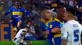 Luis Advíncula recibió criminal falta en la victoria de Boca Juniors.