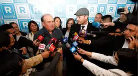 Rafael López Aliaga junto a George Forsyth