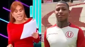 La conductora Magaly Medina se mostró furiosa contra el club crema al recordar las palabras del abogado de Universitario al momento de contratar a Andy Polo. La conductora Magaly Medina se mostró furiosa contra el club crema al recordar las palabras del abogado de Universitario al momento de contratar a Andy Polo.