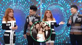 Magaly Medina no esperó que Tomate Barraza se ofresca a cantarle, y lo parchó, pero este no se dejó. Magaly Medina no esperó que Tomate Barraza se ofresca a cantarle, y lo parchó, pero este no se dejó.