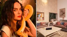 Belinda abrió las puertas de su mansión.