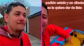 A través de un video en TikTok repartidor contó cómo fue que le estafaron.