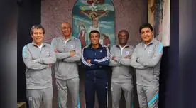 El maestro Zegarra en Embajador en el equipo junto a Cueto, Velásquez, Cubillas y Jaime Duarte.